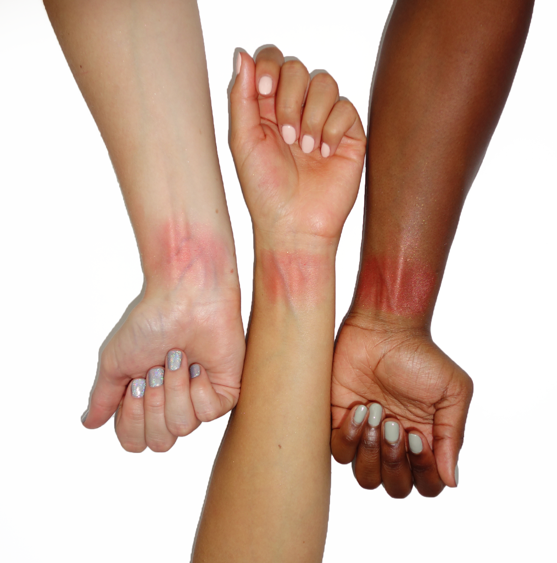 Santorini blended arm swatch kiss and smink the everything multipurpose sticks
